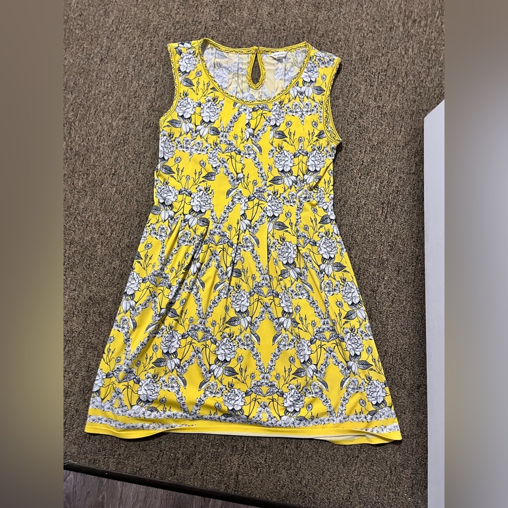 Max Studio Yellow Midi Dress (Casual/Business Casual)
